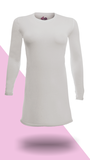 T-shirt for girls and women of up to thigh with 95% cotton.