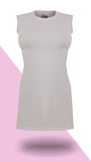 T-shirt for girls and women with big size of up to thigh with 95% cotton.